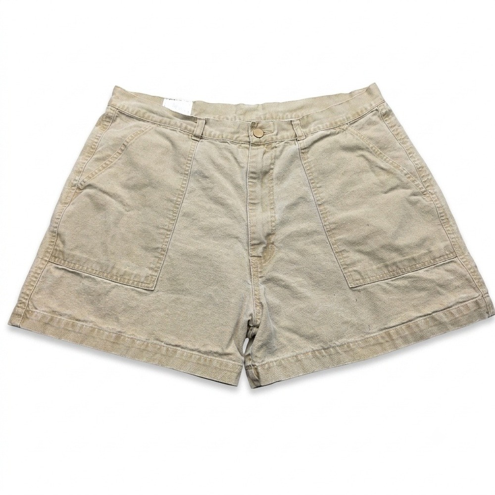 Vintage Pacific Crest Shorts Mens 36 Tan Khaki Cotton Canvas Utility 6" Inseam